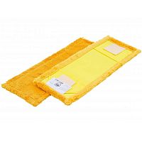 фото Моп плоский Grass IT-0521 40х13 см, микрофибра, ухо+карман, желтый