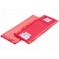фото Моп плоский Grass IT-0505 40х13 см, микрофибра, ухо+карман, красный